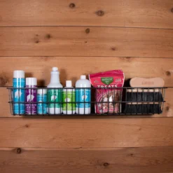 Easy-Up® Pro Mounted Wall Basket | Durable Horse Grooming Tote for Equestrian Care -Schneiders Shop 42425 alt a