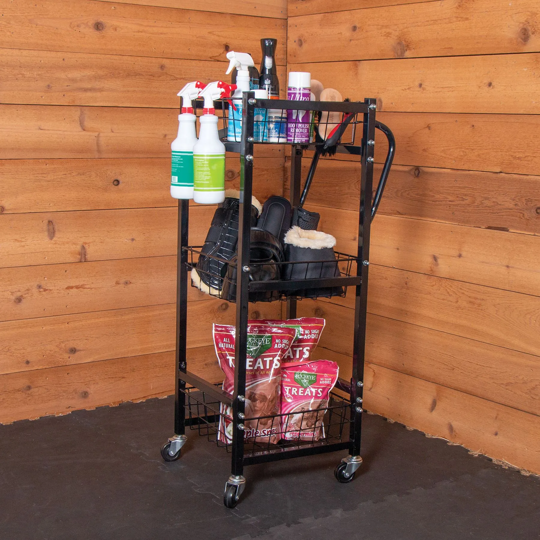Easy-Up® Rolling 3-Basket Cart | Premium Horse Grooming Organizer | Mobile Storage Solution for Equestrians 2 Easy-Up® Rolling 3-Basket Cart | Premium Horse Grooming Organizer | Mobile Storage Solution for Equestrians - Image 2