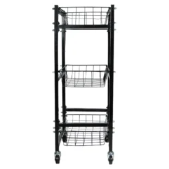 Easy-Up® Rolling 3-Basket Cart | Premium Horse Grooming Organizer | Mobile Storage Solution for Equestrians 12 Easy-Up® Rolling 3-Basket Cart | Premium Horse Grooming Organizer | Mobile Storage Solution for Equestrians -Schneiders Shop 42427 alt d