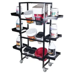 Easy-UpĀ® Supplement Storage Cart - Durable Horse Feeder Organizer for Efficient Feeding