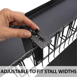 Easy-Up® Pro Double Sided Basket Shelf | Premium Horse Grooming Rack & Tote Organiser -Schneiders Shop 42860 feature b overlay