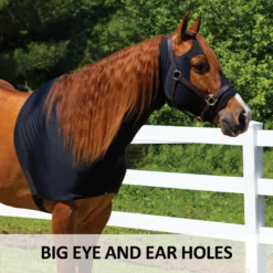 UltraFlex Forelock And Mane Saver Full Zipper Horse Slicker Hood - Premium Horse Sleazy Slicker -Schneiders Shop 42963 feature c overlay