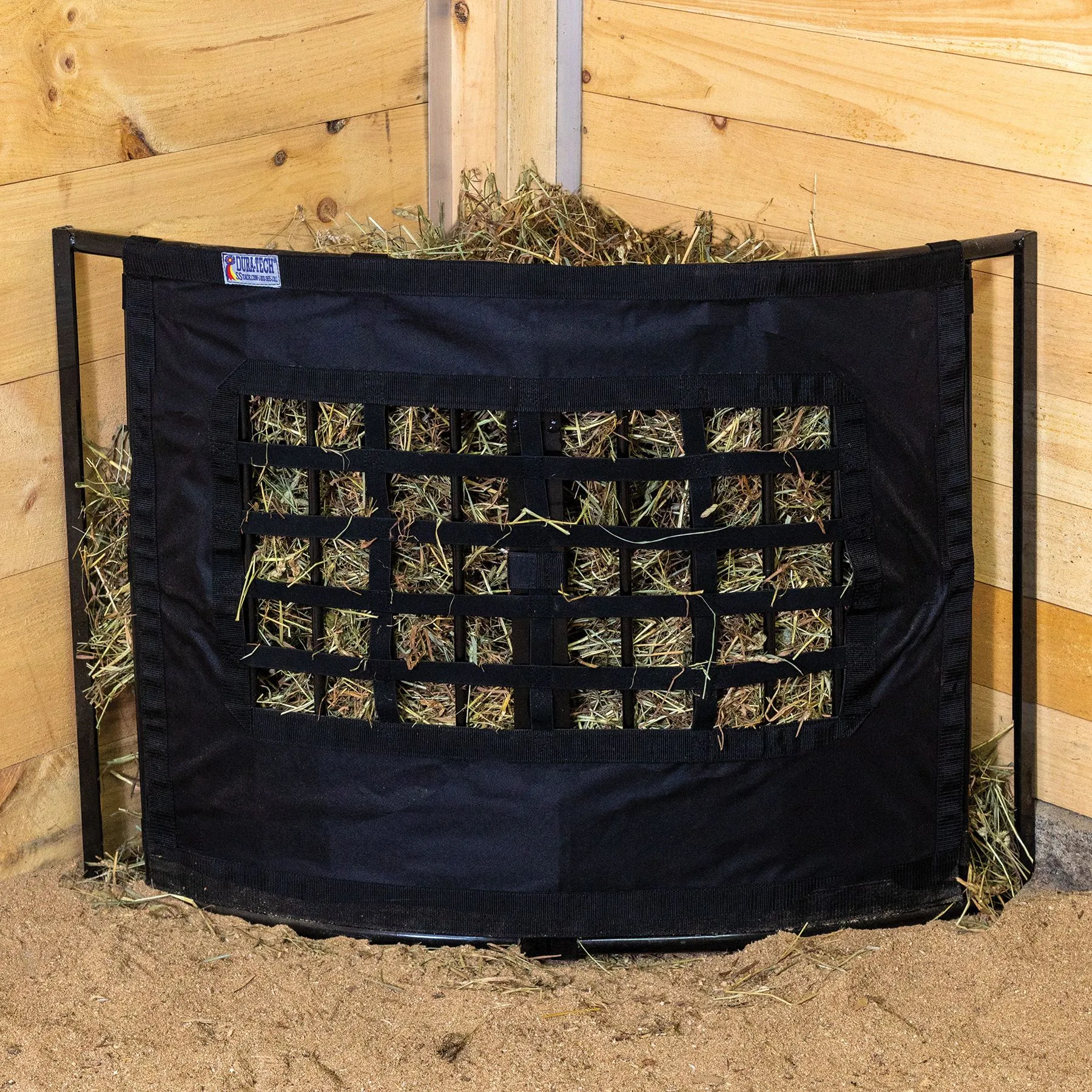 Dura-Tech® Slow Feed Attachment Corner Floor Hay Rack Cover - Heavy Duty Horse Hay Feeder 1 Dura-Tech® Slow Feed Attachment Corner Floor Hay Rack Cover - Heavy Duty Horse Hay Feeder