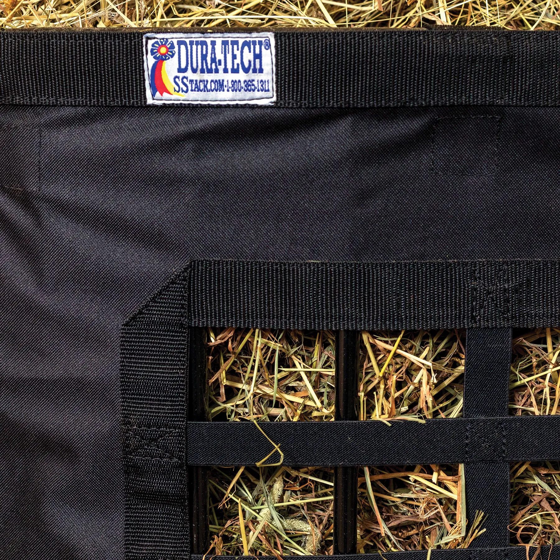 Dura-Tech® Slow Feed Attachment Corner Floor Hay Rack Cover - Heavy Duty Horse Hay Feeder 3 Dura-Tech® Slow Feed Attachment Corner Floor Hay Rack Cover - Heavy Duty Horse Hay Feeder - Image 3