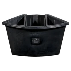 High Country Plastics XL Three Divider Corner Feeder - 40" - Durable Horse Feed Trough
