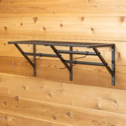 Easy-Up® Pro Series Mounted Shelf With Adjustable Hanging Bars - Premium Horse Grooming Organiser