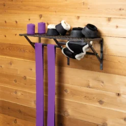Easy-Up® Pro Series Mounted Shelf With Adjustable Hanging Bars - Premium Horse Grooming Organiser 15 Easy-Up® Pro Series Mounted Shelf With Adjustable Hanging Bars - Premium Horse Grooming Organiser -Schneiders Shop 43150 alt d