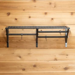 Easy-Up® Pro Series Mounted Shelf With Adjustable Hanging Bars - Premium Horse Grooming Organiser 18 Easy-Up® Pro Series Mounted Shelf With Adjustable Hanging Bars - Premium Horse Grooming Organiser -Schneiders Shop 43150 alt g