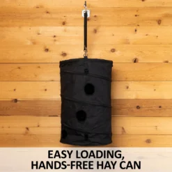 Dura-Tech® Easy Fill Hay Bag Can - Premium Horse Hay Feeder | Feeding Solutions -Schneiders Shop 43290 feature a overlay