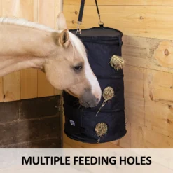 Dura-Tech® Easy Fill Hay Bag Can - Premium Horse Hay Feeder | Feeding Solutions -Schneiders Shop 43290 feature e overlay