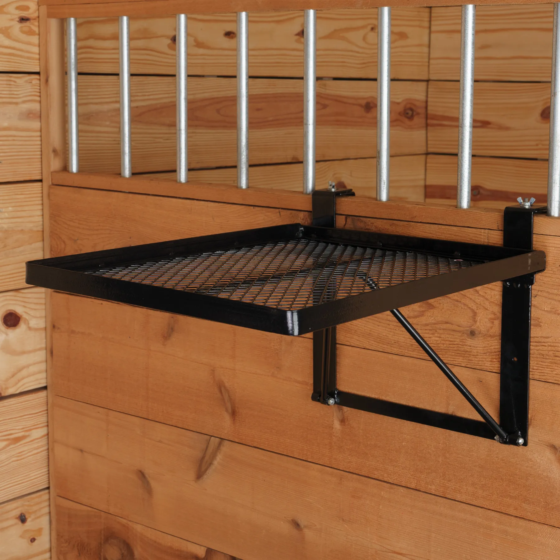 Easy-Up® Stall Front Collapsible Shelf - Portable Horse Grooming Organizer 1 Easy-Up® Stall Front Collapsible Shelf - Portable Horse Grooming Organizer