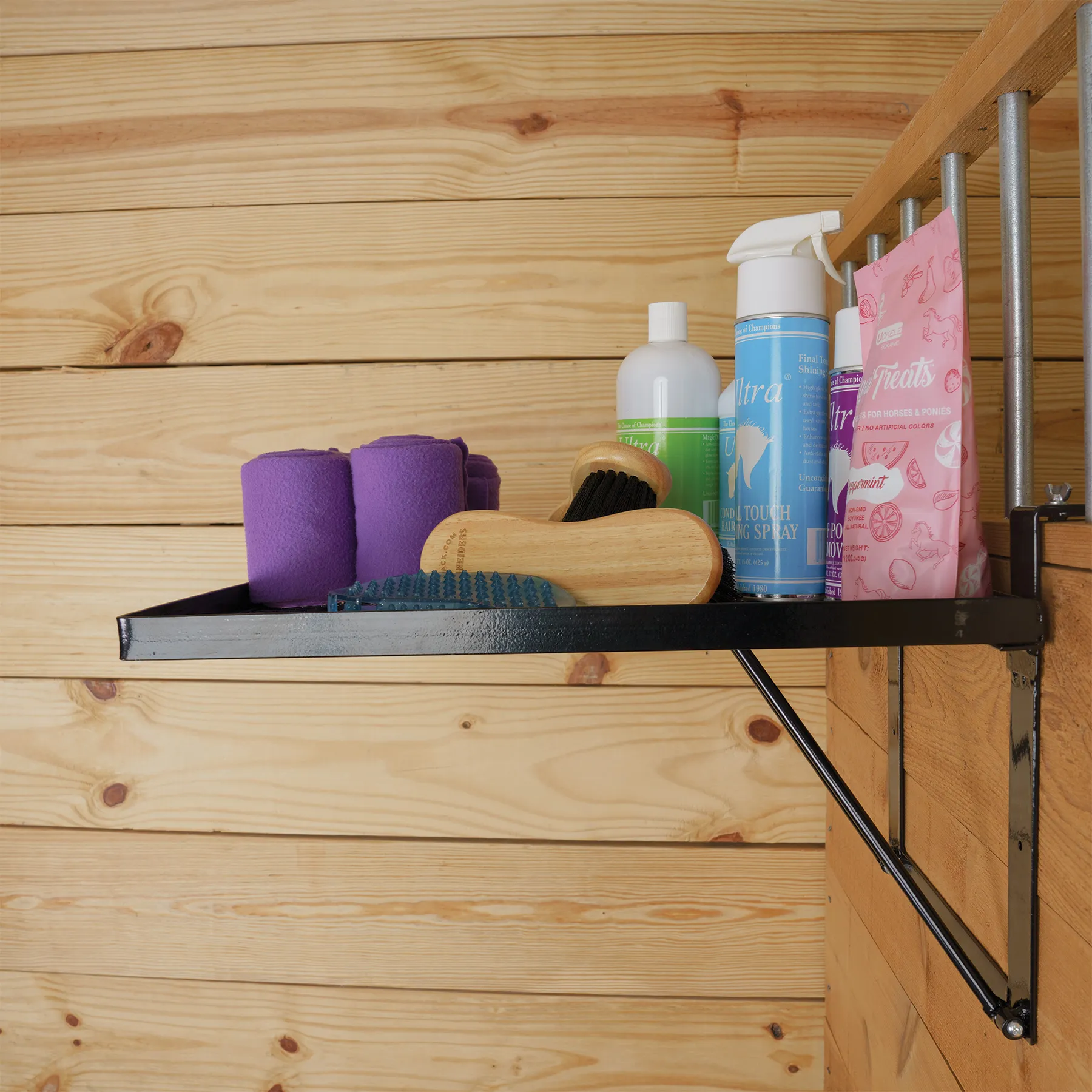 Easy-Up® Stall Front Collapsible Shelf - Portable Horse Grooming Organizer 4 Easy-Up® Stall Front Collapsible Shelf - Portable Horse Grooming Organizer - Image 4