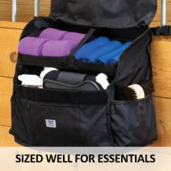 Dura-Tech® Shelf Stall Front Bag - Durable Equestrian Bag for Horse Blankets & Gear -Schneiders Shop 43404 feature b overlay
