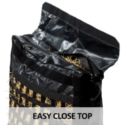 Dura-Tech® Slow Feed Grazer Hay Bag - Premium Horse Hay Feeder for Efficient Grazing -Schneiders Shop 43604 feature e overlay