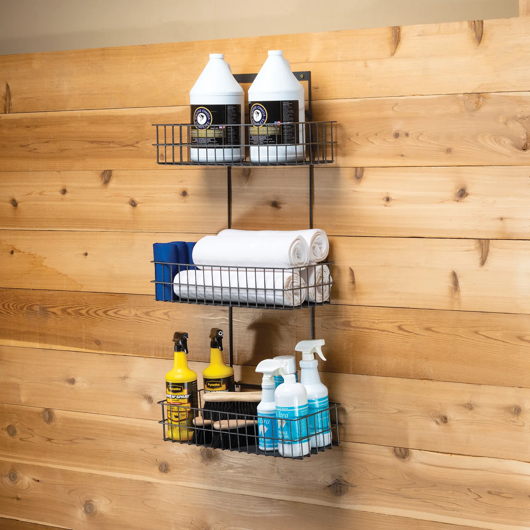 Easy-Up® Pro Extra Large Mounted Groom Room Rack | Durable Horse Grooming Organiser 3 Easy-Up® Pro Extra Large Mounted Groom Room Rack | Durable Horse Grooming Organiser - Image 3