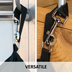 Dura-Tech® Scratchless Double Bucket Holder - Heavy Duty Feeding Solution for Horses -Schneiders Shop 43699 feature e overlay