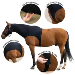 UltraFlex® Shoulder Ease Lycra Horse Slicker Hood - Premium Fit & Comfort for Your Horse