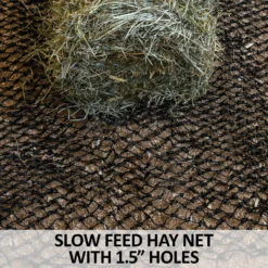 Schneiders® Dura-Tech® Load-Flat Easy Fill Slow Feed Hay Net - Durable & Efficient Feeding Solution -Schneiders Shop 44682 feature c overlay