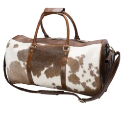 Schneiders® Premium Leather & Cowhide Duffle Bag | Equestrian Stable Storage & Gear Bag
